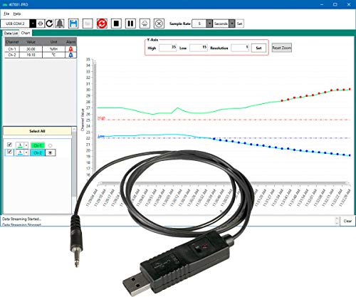 Extech 407001-PRO Datenerfassungssoftware und Kabel von EXTECH