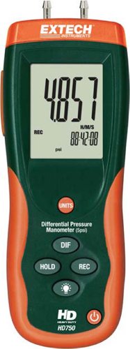Extech 5-psi-Manometer mit Software, 1 Stück, HD750 von EXTECH