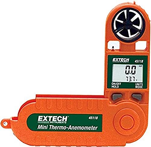 Extech Anemometer und Psychrometer mit Datenerfassung/-druck-Funktion, 1 Stück, 45118 von EXTECH