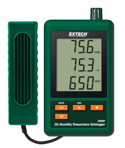 Extech CO2-, Luftfeuchte- und Temperatur-Datenlogger, 1 Stück, SD800 Extech CO2-, Luftfeuchte- und Temperatur-Datenlogger, 1 Stück, SD800 von EXTECH