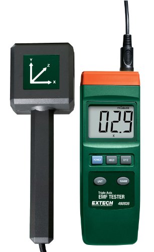 Extech EMF Messgerät zur Messung dreiachsiger elektromagnetischer Felder, 1 Stück, 480826 von EXTECH