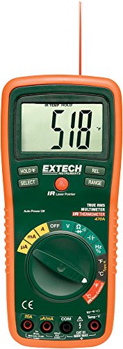 Extech EX470A True RMS Multimeter und Infrarot-Thermometer, Grün von EXTECH