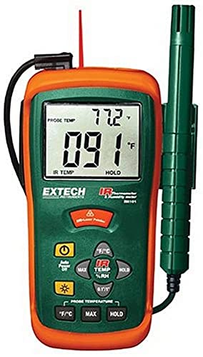 Extech Kombination aus Feuchtemessgerät und IR-Thermometer, 1 Stück, RH101 von EXTECH