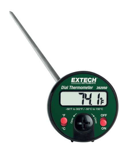 Extech Stabthermometer mit Einstechfühler und Zifferblatt, 1 Stück, 392050 von EXTECH