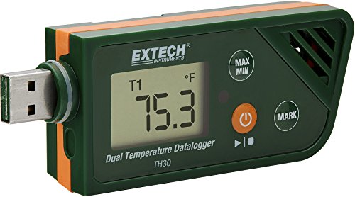 Extech TH30 Dualer Datenlogger für Temperatur im USB-Format von EXTECH