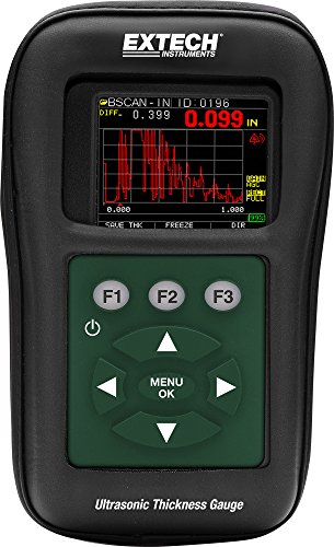 Extech Digitales Ultraschall-Dickenmessgerät/Datenlogger mit farbiger Signalform, 1 Stück, TKG250 von EXTECH