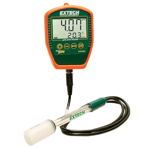 Extech pH-Messgerät mit verkabelter Elektrode, 1 Stück, PH220-C von EXTECH