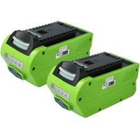 2x Akku kompatibel mit Allett Liberty Werkzeug (5000 mAh, Li-Ion, 40 v) - Extensilo von EXTENSILO