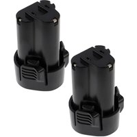 Extensilo - 2x Akku kompatibel mit Makita Softshell 10,8 v Akku-Heizjacke, STEXMR051 Elektrowerkzeug (2500 mAh, Li-Ion, 10,8 v) von EXTENSILO