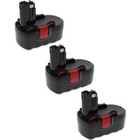 3x Akku kompatibel mit Bosch gsa 18 ve, gsb 18 VE-2, gsr 18 v, gsr 18 VE-2, gst 18 v Elektrowerkzeug, Akku-Schrauber (3300 mAh, NiMH, 18 v) von EXTENSILO