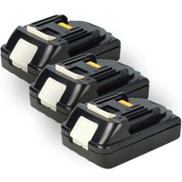 Extensilo - 3x Akku kompatibel mit Makita DJR181RFE, DJR186, DJR181RME, DJR181ZK, DJR183, DJR183ZJ Werkzeug (2500 mAh, Li-Ion, 18 v) von EXTENSILO