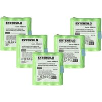 Extensilo - 5x Akku kompatibel mit Motorola Talkabout tlkr 6, xt, xtb, xtk Funkgerät, Walkie Talkie (800mAh, 4,8V, NiMH) von EXTENSILO
