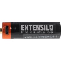 Aa Mignon Akku mit Micro USB-Anschluss (920 mAh, 1,5 v, Li-Ion) - Extensilo von EXTENSILO