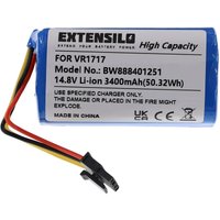 Akku kompatibel mit Proscenic Cocoa Smart 780T, 790T Staubsauger (3400 mAh, 14,8 v, Li-Ion) - Extensilo von EXTENSILO