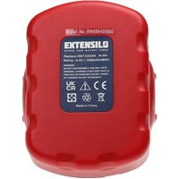 Extensilo - 2x Akku kompatibel mit Bosch VPE-2, VE-2 gsb Werkzeug (3300 mAh, NiMH, 14,4 v) von EXTENSILO