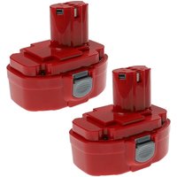 Extensilo - 2x Akku kompatibel mit Makita 5036DB, 5036DWA, 5036DWB, 5036DWD, 5036DWFE, 5046DA Elektrowerkzeug (3300 mAh, NiMH, 18 v) von EXTENSILO