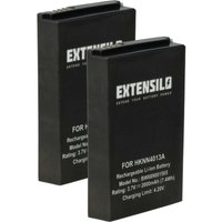 2x Akku kompatibel mit Motorola Rokr Z6tv, Z6m Funkgerät, Walkie Talkie (2000 mAh, 3,7 v, Li-Polymer) - Extensilo von EXTENSILO
