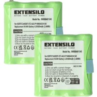 Extensilo - 2x Akku kompatibel mit Motorola XTR446, TLKR-T8 Funkgerät, Walkie Talkie (800mAh, 4,8V, NiMH) von EXTENSILO