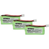 3x Akku Ersatz für V30145-K1310-X383 für schnurlos Festnetz Telefon (850 mAh, 2,4 v, NiMH) - Extensilo von EXTENSILO