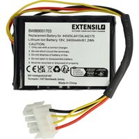 Extensilo - Akku kompatibel mit Efco Sirius 700 Rasenmäher (3400mAh, 18V, Li-Ion) von EXTENSILO