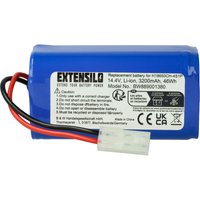 Extensilo - Akku kompatibel mit Panasonic MC-WRC53 Home Cleaner Heimroboter (3200 mAh, 14,4 v, Li-Ion) von EXTENSILO