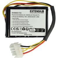 Extensilo - Akku kompatibel mit al-ko Robolinho 500 e (119833) 02/2018 - 01/2019, 100, 41.6, 110, 1150 w Rasenmäher (3400mAh, 18V, Li-Ion) von EXTENSILO