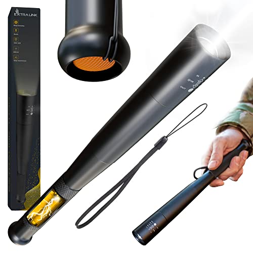 EXTRALINK EFL-1101 COMBAT Taschenlampe 10W 300lm LED Taschenlampe Blitz SOS-Funktionen 5 Lichtmodi Taschenlampe Batteriebetrieben Wasserdicht Strahlfokuseinstellung Camping Outdoor Notfall von EXTRALINK