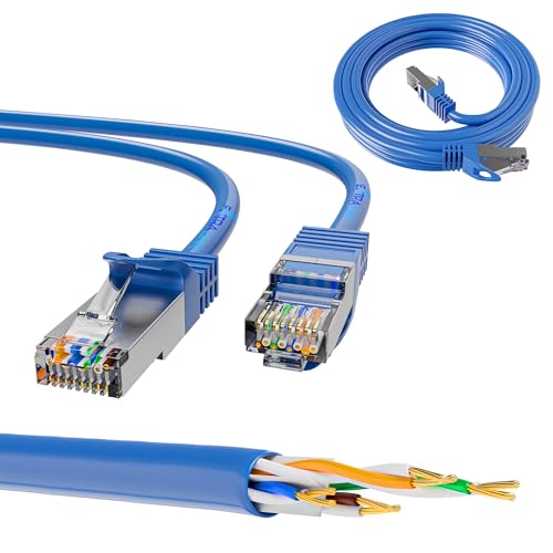 EXTRALINK LAN Kabel 6A, RJ45 Kabel S/FTP, Netzwerkkabel 1Gb/s, internes Kupferkabel, Ethernet Kabel, Patchkabel 3m, LSZH, Gigabit Ethernet, Twisted-Pair Patchkabel für PoE-Netzwerkgeräte von EXTRALINK