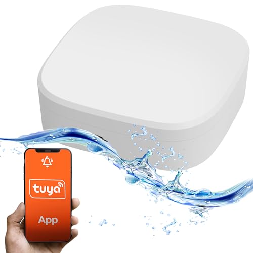 Extralink Wassermelder, Wassermelder WLAN, Tuya, ZigBee. Alexa, Google Home, Wassersensor, Smart Home, Push Benachrichtigung, App Steuerung, einfache Installation, Lange Batterielebensdauer, Drahtlos von EXTRALINK