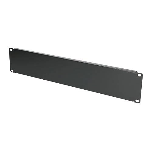 Extralink 2U 19", Frontplatte, Schwarz, Abdeckplatte für Netzwerkschrank, Serverschrank, Hochwertiges Aluminium, Verbesserung der Leistung von Geräten von EXTRALINK