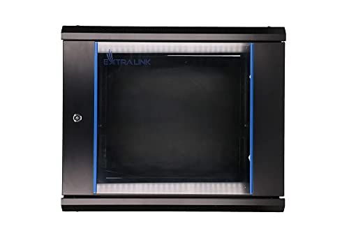 EXTRALINK 9U 600 x 450, schwarz, Rackmount-Schrank, Wandmontage von EXTRALINK