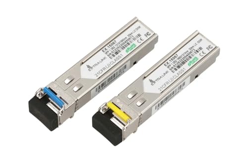 Extralink WDM SFP Modul Singlemode 1.25G SC 1310/1550nm bis 20km – Kompatibel mit HP Aruba – Gigabit Transceiver für Switch Router von EXTRALINK