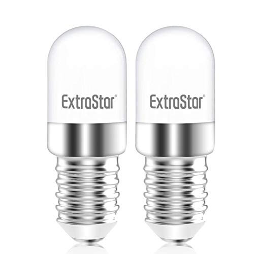 EXTRASTAR LED glühbirne, kühlschrank E14 LED Lampen, 1.8W Ersatz für 14W Halogenlampen, Kaltweiß Leuchtmittel E14 6500K, LED Kühlschrankbirne, Leuchtmittel E14, Nicht Dimmbar, 2er Pack EXTRASTAR LED glühbirne, kühlschrank E14 LED Lampen, 1.8W Ersatz für 14W Halogenlampen, Kaltweiß Leuchtmittel E14 6500K, LED Kühlschrankbirne, Leuchtmittel E14, Nicht Dimmbar, 2er Pack von EXTRASTAR