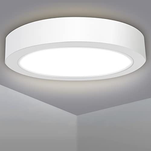 EXTRASTAR Led Deckenleuchte Flach Rund Deckenlampe 36W(=187W) Modern weiß 4200K 3200LM Led Lampen Led Deckenbeleuchtung für Badezimmer Schlafzimmer Wohnzimmer Küche Bad Keller Balkon,Ultra Dünn von EXTRASTAR