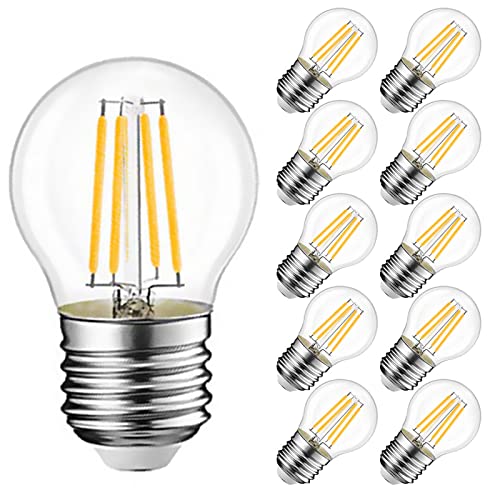 EXTRASTAR nicht dimmbar E27 LED Filament Glühbirne im Retro Stil,4W,3000K 10 Stück (Packung mit 1) Warmweiß (4) von EXTRASTAR