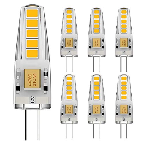 EXTRASTAR nicht dimmbare 360-Grad-G4-LED-Halogenlampe, 1,8 W entspricht 14 W, 3000 K 6 Stück (Packung mit 1) Warmweiß von EXTRASTAR