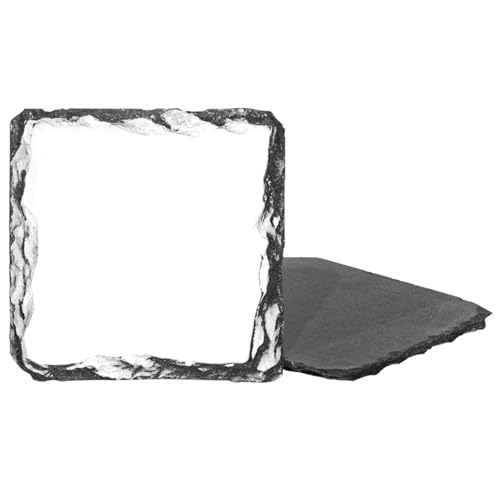 6 x Foto-Untersetzer aus Schiefer, 10 x 10 cm, Sublimations-Rohlinge, Wärmepressung von EXTREMEGRIPPRO