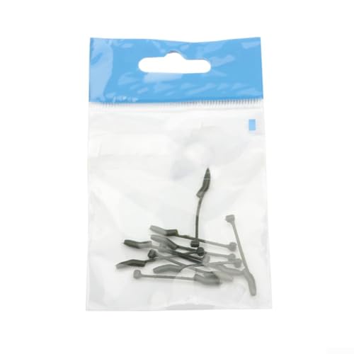 10 Stück D Rig Haken Line Aligners für Karpfenvorricht-Terminal Tackle kompatibel mit 1 mm Durchmesser ohne Widerhaken und verschiedenen Köderschrauben (grüne Trompete) von EXTRWORY