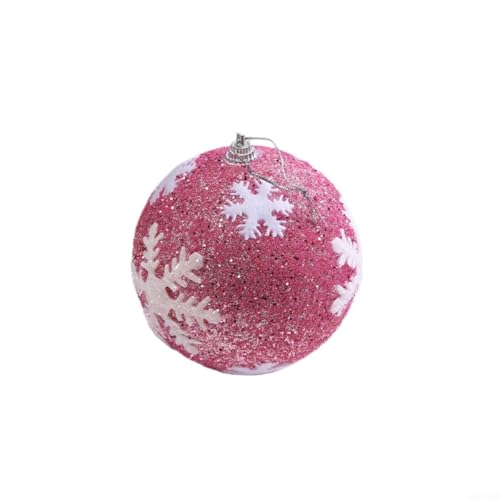 10 cm Schaumstoff-Weihnachtskugel zum Aufhängen, Ornament für Baumdekoration, Weihnachtsanhänger für Kränze, Girlanden und kommerzielle Feiertagsdisplays (C) von EXTRWORY
