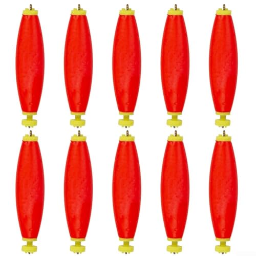 10 x EVA-Angelschwimmer, runde und ovale Bobber, perfekt für die Überwachung von Ködern und effektiven Angeltechniken (oval) von EXTRWORY