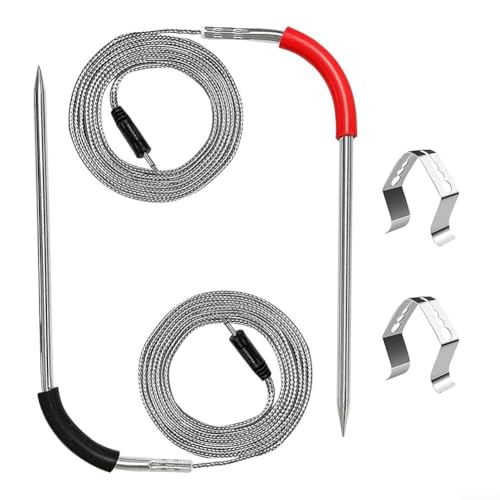2 Stück genaue Fleischsonde, kompatibel mit Connect und Smart Hub, robustes Design für mehrere Fleischtemperatur-Tracking 2 Stück genaue Fleischsonde, kompatibel mit Connect und Smart Hub, robustes Design für mehrere Fleischtemperatur-Tracking von EXTRWORY