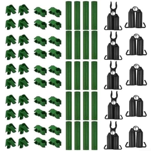70 Pflanzenspalierverbinder-Clips, verstellbare Größen für effektive Pflanzenunterstützung und Wachstumserleichterung (16 mm) von EXTRWORY