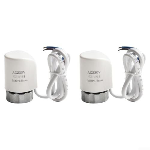 AC230V M30 1 5mm Thermo-Stellantrieb 2 Stück für effiziente Fußbodenheizung und Heizkörper (normalerweise offen) von EXTRWORY