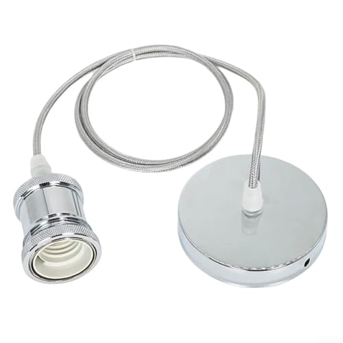 Anspruchsvolle Vintage-Beleuchtung mit E27-Sockel, perfekt ausbalanciert Funktionalität und Ästhetik (Silber) von EXTRWORY
