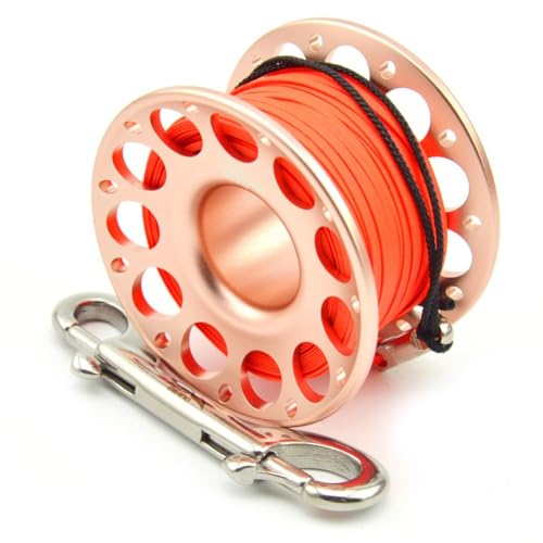 Benutzerfreundliche Tauchrolle mit 316 Edelstahl-Haken und reibungsloser Bedienung für Taucher (30 m Rosa) von EXTRWORY