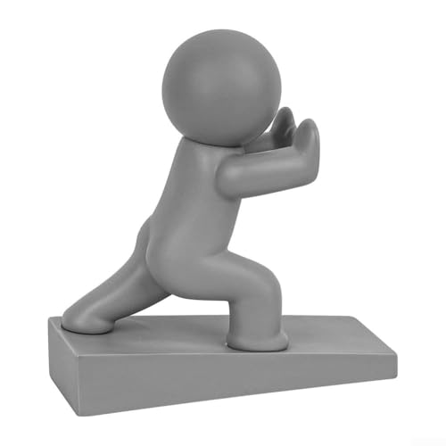 Boden- und Türschutz Türstopper mit rutschfester Unterseite, um Türen sicher offen zu halten und gleichzeitig Räumen eine niedliche dekorative Note zu verleihen (grau) von EXTRWORY