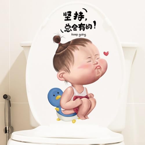 Cartoon-Aufkleber für Toilettendeckel, bringen Spaß und Verspieltheit in das Badezimmer von EXTRWORY