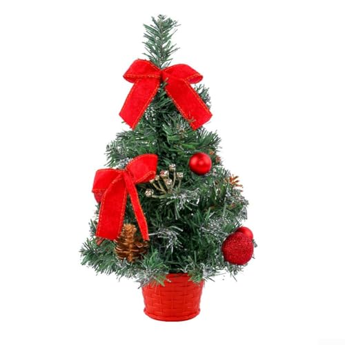 Charming Holiday Mini Weihnachtsbaum Topf Dekoration Verschönern Sie Ihre festliche Umgebung (rot) von EXTRWORY