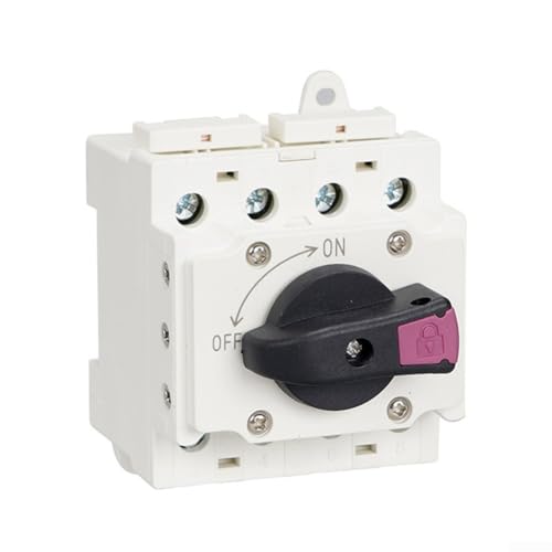 DC1000V 32A Solar-Photovoltaik-Verteilermodulschalter mit silbernen Kontakten und niedrigem Widerstand für Stromversorgungssysteme (schwarz) von EXTRWORY