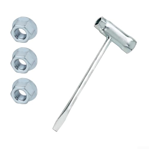 EXTRWORY 1/2 T-Schraubenschlüssel und 3/6 Kettensägenmuttern Set für Outdoor-Elektrogeräte Wartungswerkzeuge für Echo für Poulan-Modelle (A) von EXTRWORY